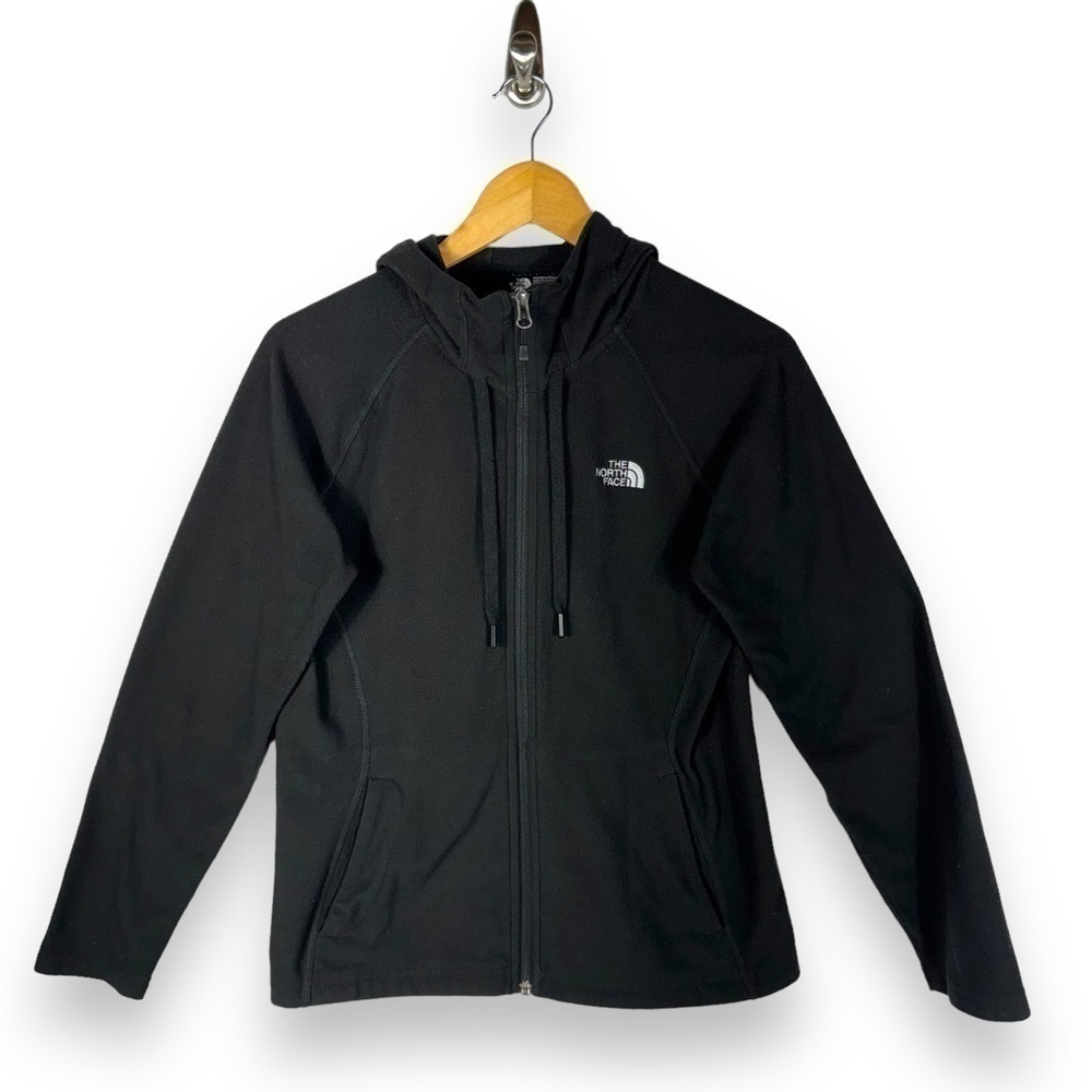 The North Face Fleece Full Zip Lightweight Jacket, Charcoal Grey, Size Medium